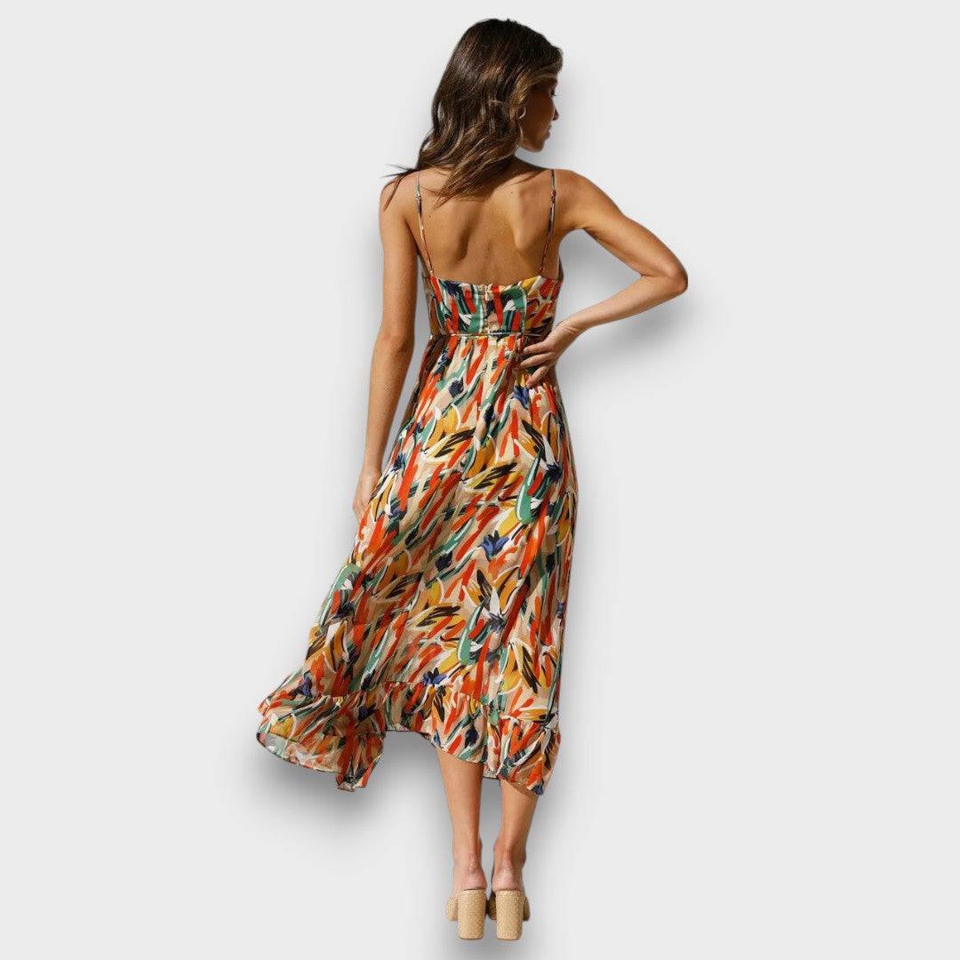 Solianne – Luftiges Trägerkleid mit Farbspiel