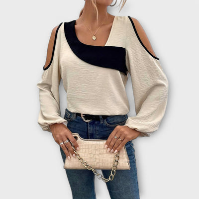 Nayela – Bluse mit quadratischem Ausschnitt