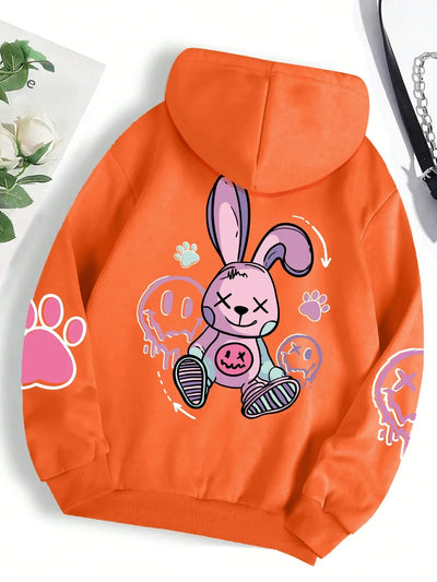 Zoe™ – Kawaii Rebel Bunny Hoodie