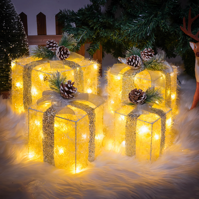 Lichtzauber Weihnachtsgeschenke | Magische LED-Dekorationsboxen für festliche Stimmung