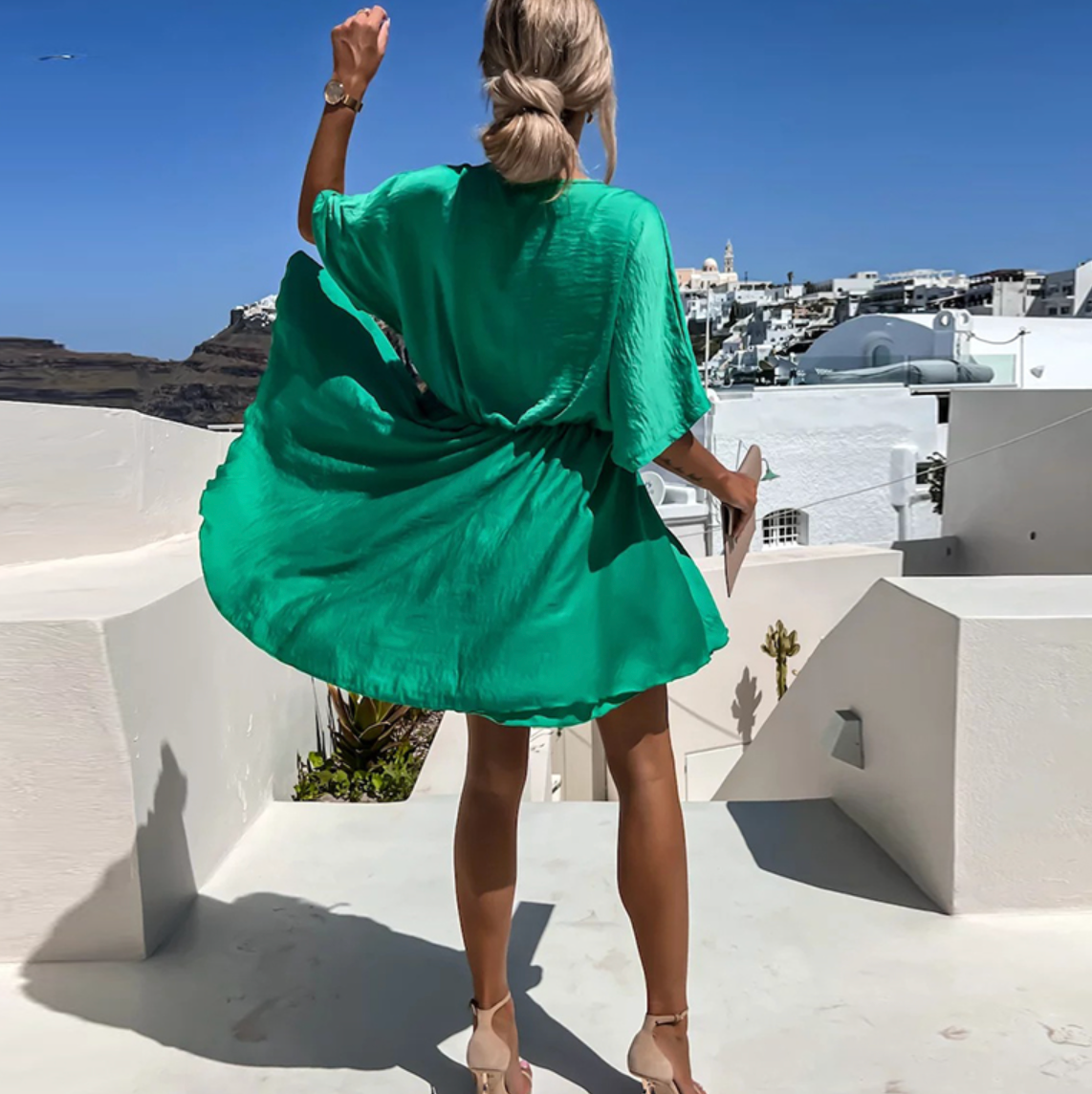 Lizbeth | Luxuriöses Satin-Wickelkleid