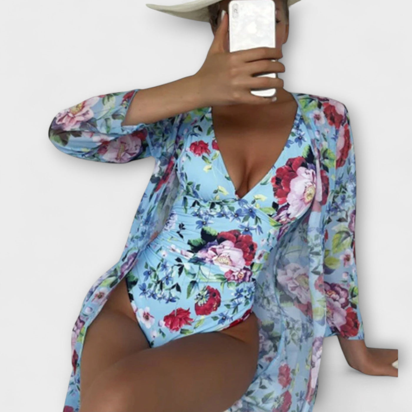 Maravi – Florales Badeanzug-Set mit Eleganz