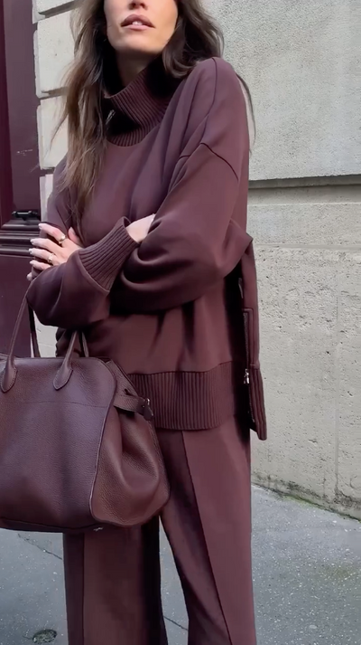 Jessy | Strick-Kombi-Set aus Pullover und Hose für gemütliche Stunden