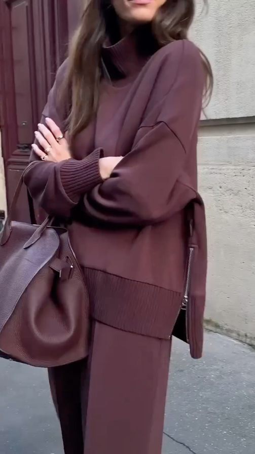 Jessy | Strick-Kombi-Set aus Pullover und Hose für gemütliche Stunden