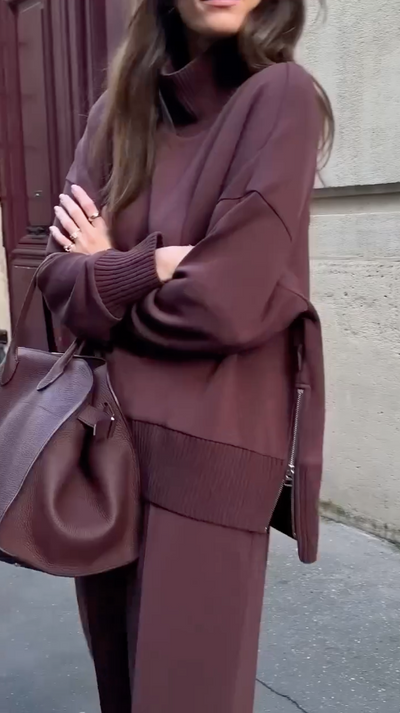 Jessy | Strick-Kombi-Set aus Pullover und Hose für gemütliche Stunden