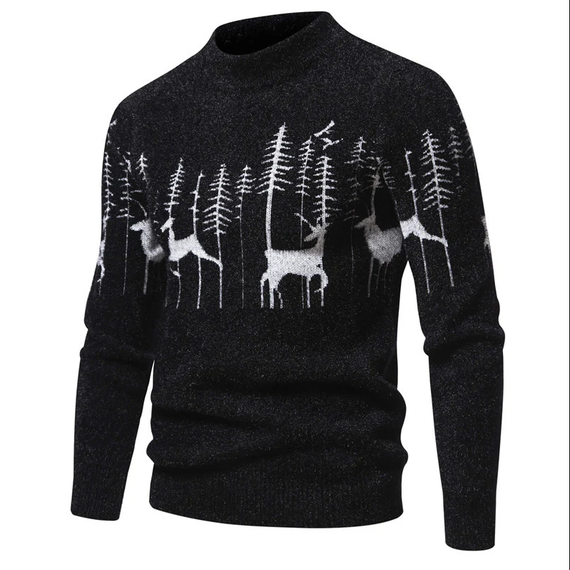 Hochwertiger herrenpullover im weihnachtslook