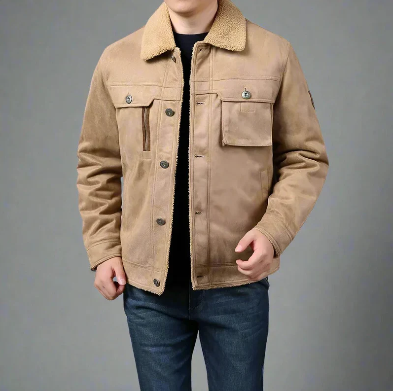 Barun - freizeitjacke mit samtfutter