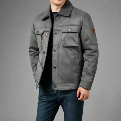 Barun - freizeitjacke mit samtfutter