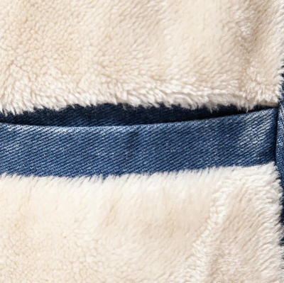 Tony - lässige bomberjacke aus jeansstoff