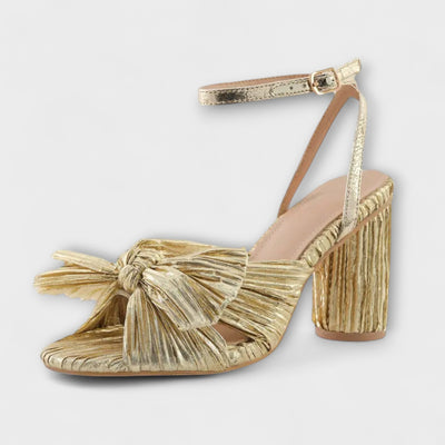 Lunette – Absatzsandalen mit Plissee-Schleife