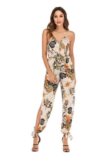 ELISHA - Jumpsuit mit Blumenmuster und hoher Taille