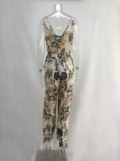 ELISHA - Jumpsuit mit Blumenmuster und hoher Taille