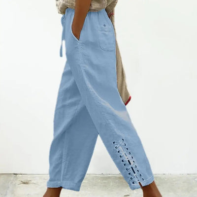 CARMELA - Elastische Hose mit mittlerer Taille Freizeithose