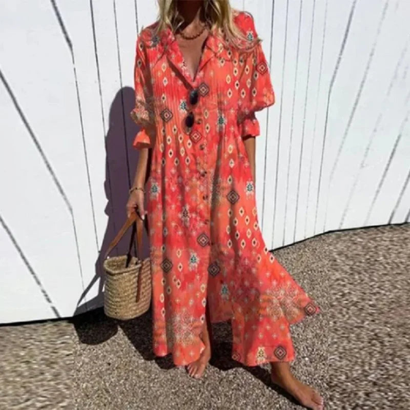 Boho-Kleid Odessa – Lässiger und eleganter Stil für einen warmen Look