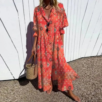 Boho-Kleid Odessa – Lässiger und eleganter Stil für einen warmen Look