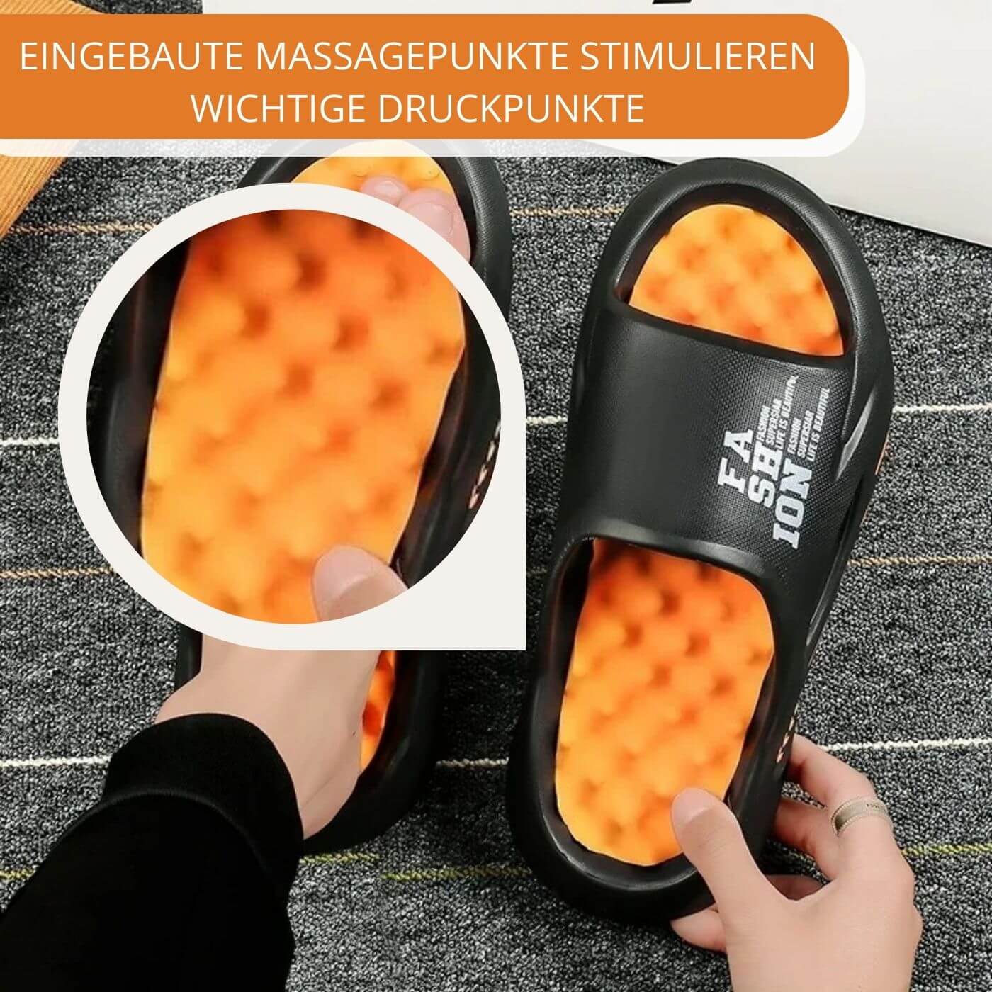 Simeon™ – Orthopädische Massage-Hausschuhe