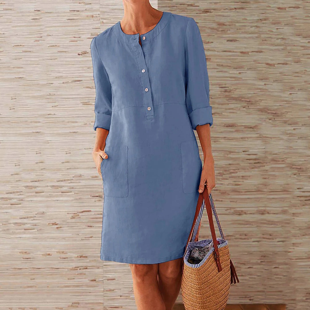 Quinn - Elegantes und fließendes Kleid mit lockerer Passform für Frauen