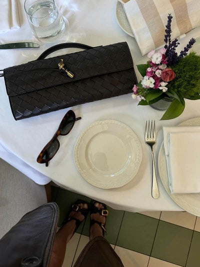 Bianca – Geflochtene Clutch