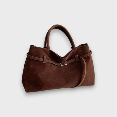 Dalia – Tote-Tasche in Wildlederoptik im Old-Money-Stil