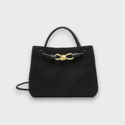 Lucia – Zamszowa torebka z eleganckim detalem