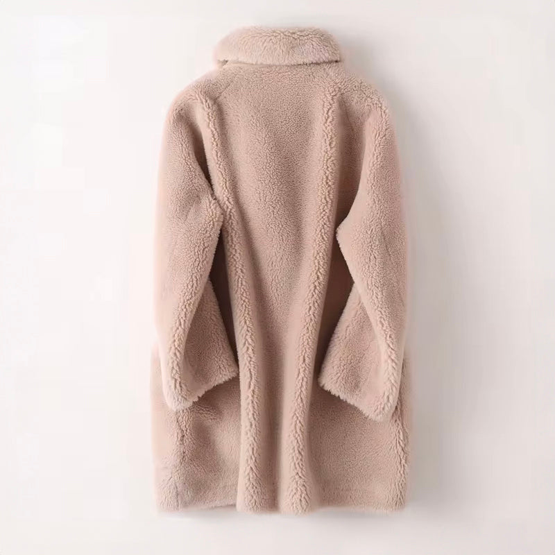 Maxine | Fleece-Mantel mit Revers für Damen