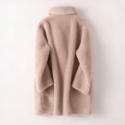 Maxine | Fleece-Mantel mit Revers für Damen