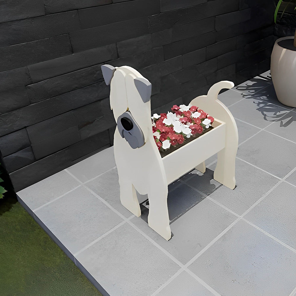 Blumentopf mit weicher Beschichtung für Wheaten Terrier