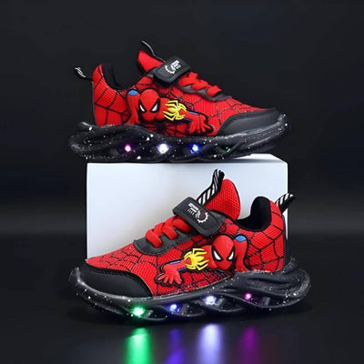 SpiderKicks™ – Kinderschuhe mit Spiderman LED-Lichtern