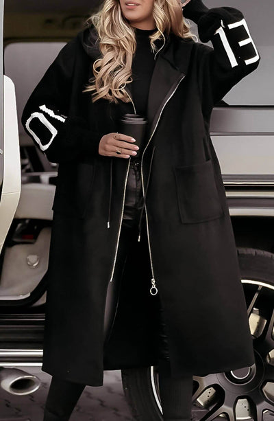 Stella™ – Kapuzenmantel mit Strickärmeln