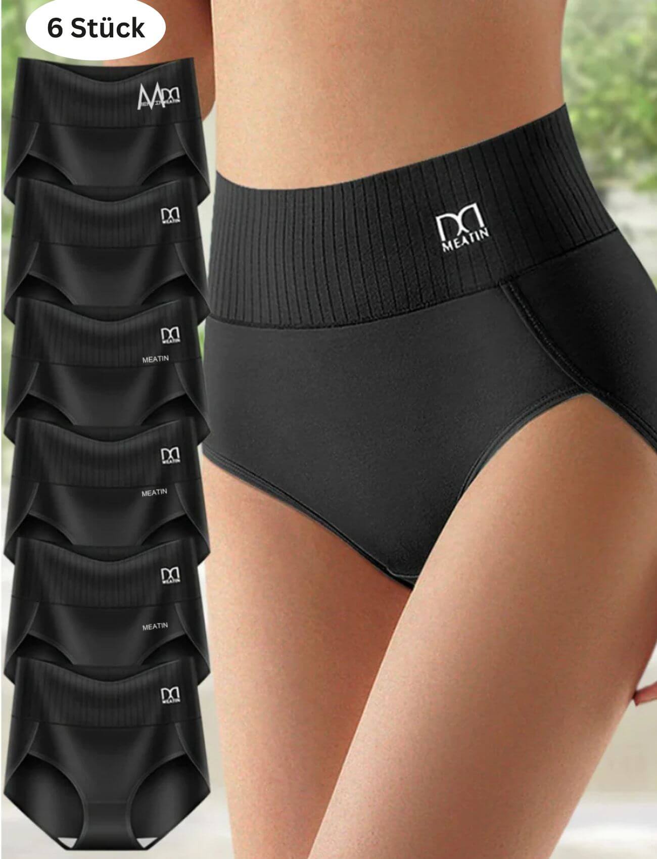 Packung mit 6 figurformenden Taillenslips mit hohem Bund