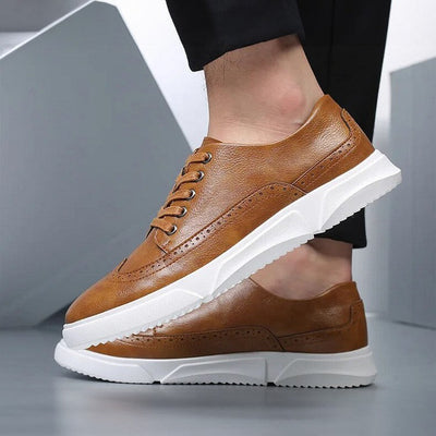 Elegante Herren Leder-Sneaker für Smart-Casual Anlässe