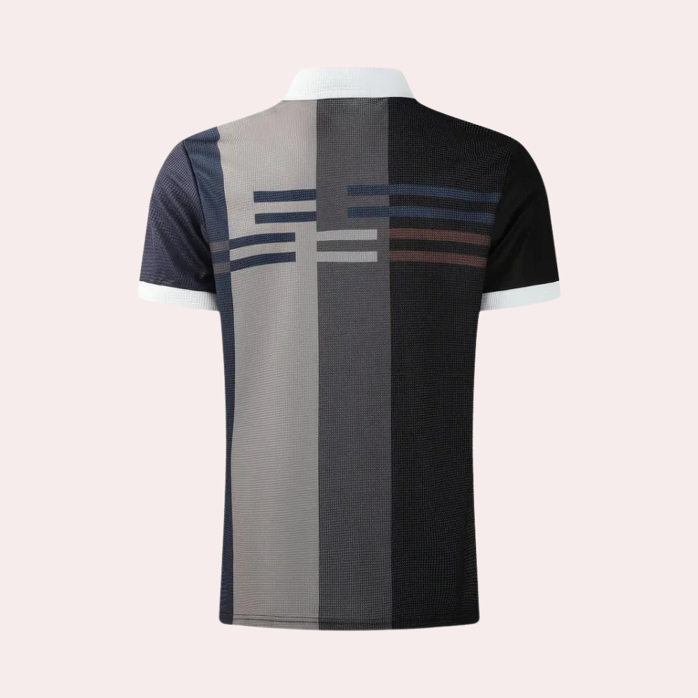 Herren Polo-Shirt mit Reißverschluss - Sportlich elegant - Atmungsaktiv