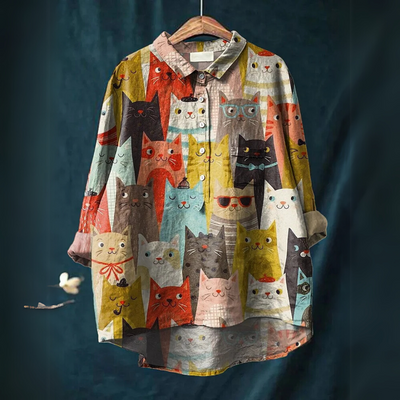 Sheila™ - Katzenkunst-Shirt