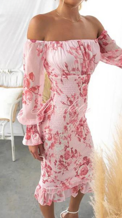 Kendall | Elegantes Midi-Langarmaxi-Kleid (Limitierte Auflage)