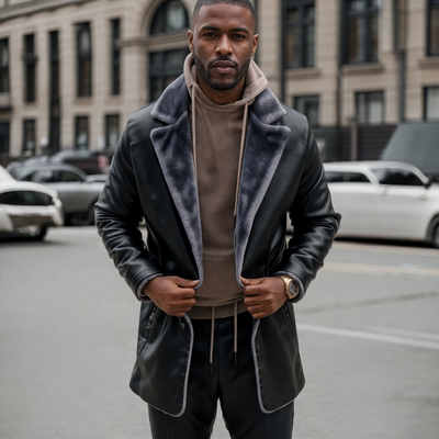 Herren Lederjacke - Klassischer Schnitt