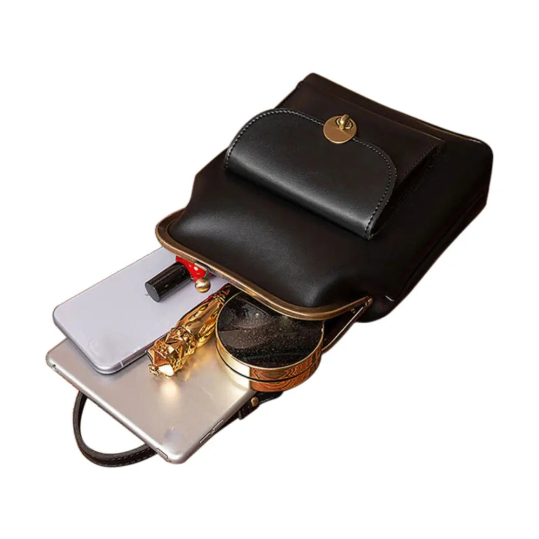 Selmira – Vintage-Tasche mit Kiss-Lock-Verschluss