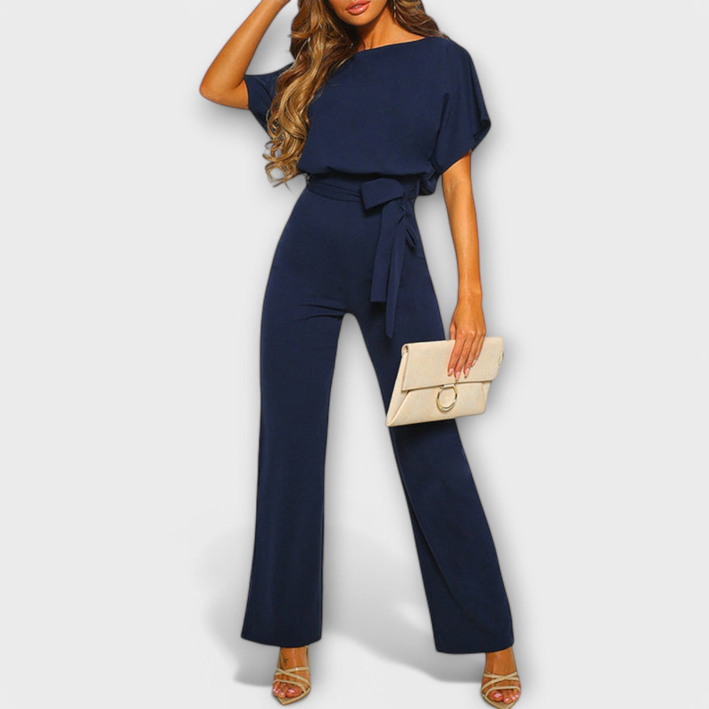 Noria – Dunkelblauer Jumpsuit mit eleganter Silhouette