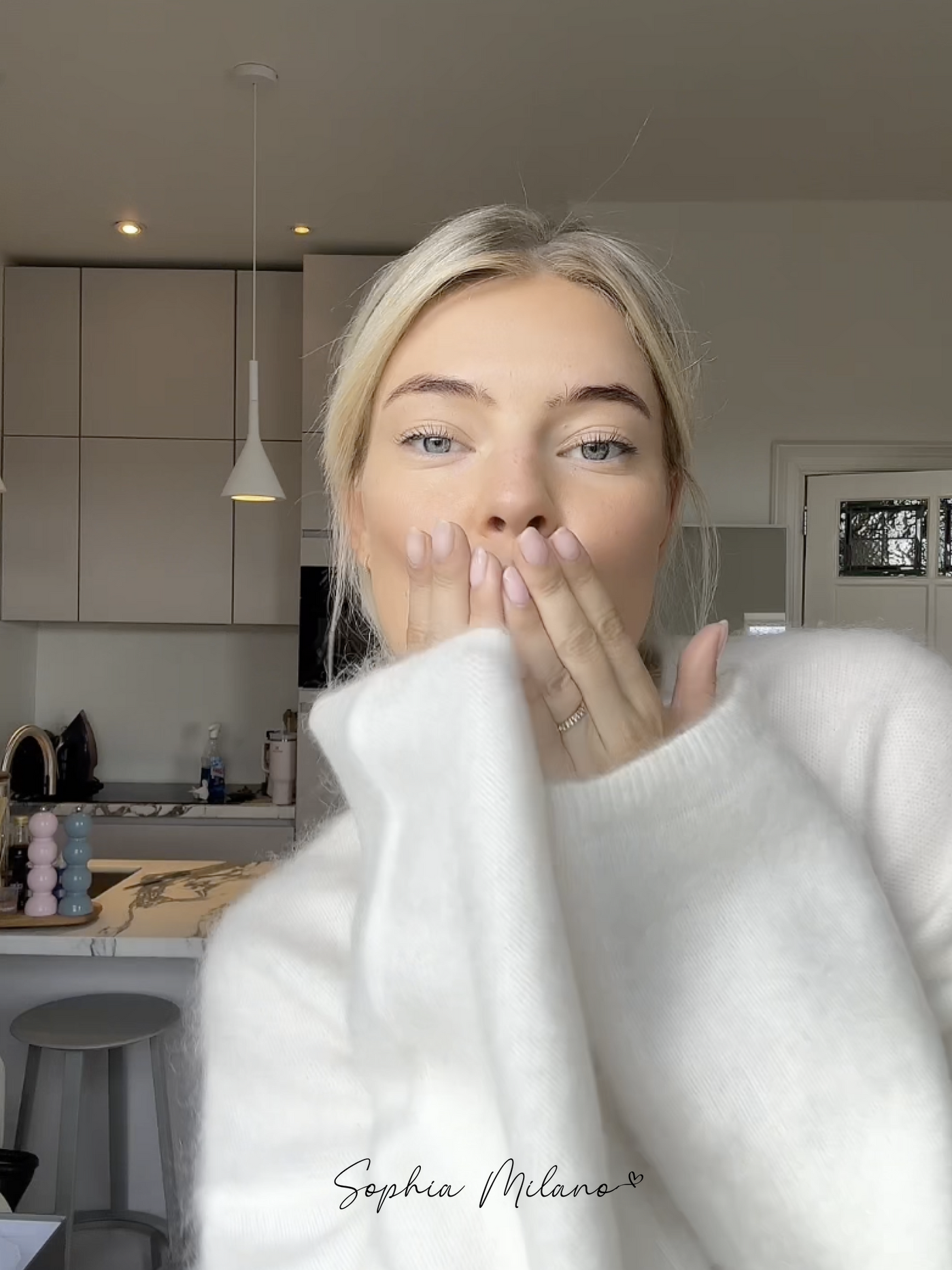 Sophia Mohair Rollkragenpullover mit klassischem Strickmuster