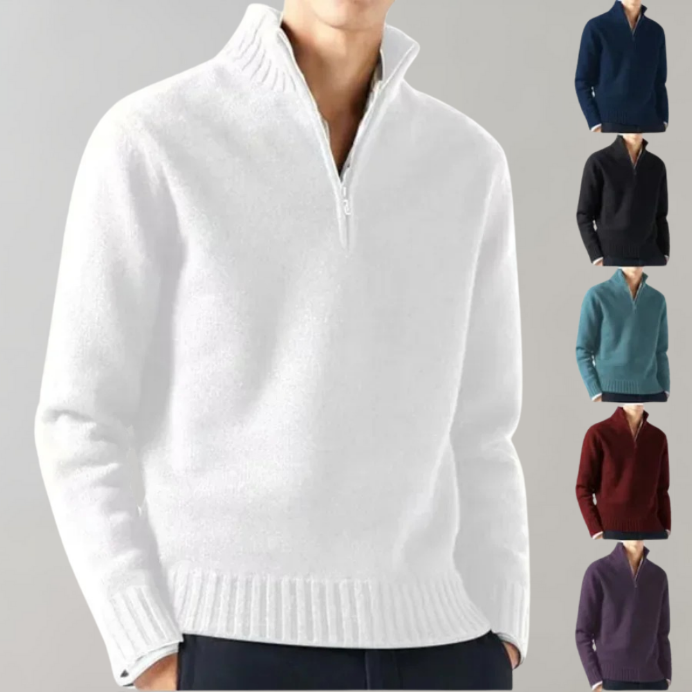 Klassischer Herren Sweater aus Baumwolle - Bequem & Elegant