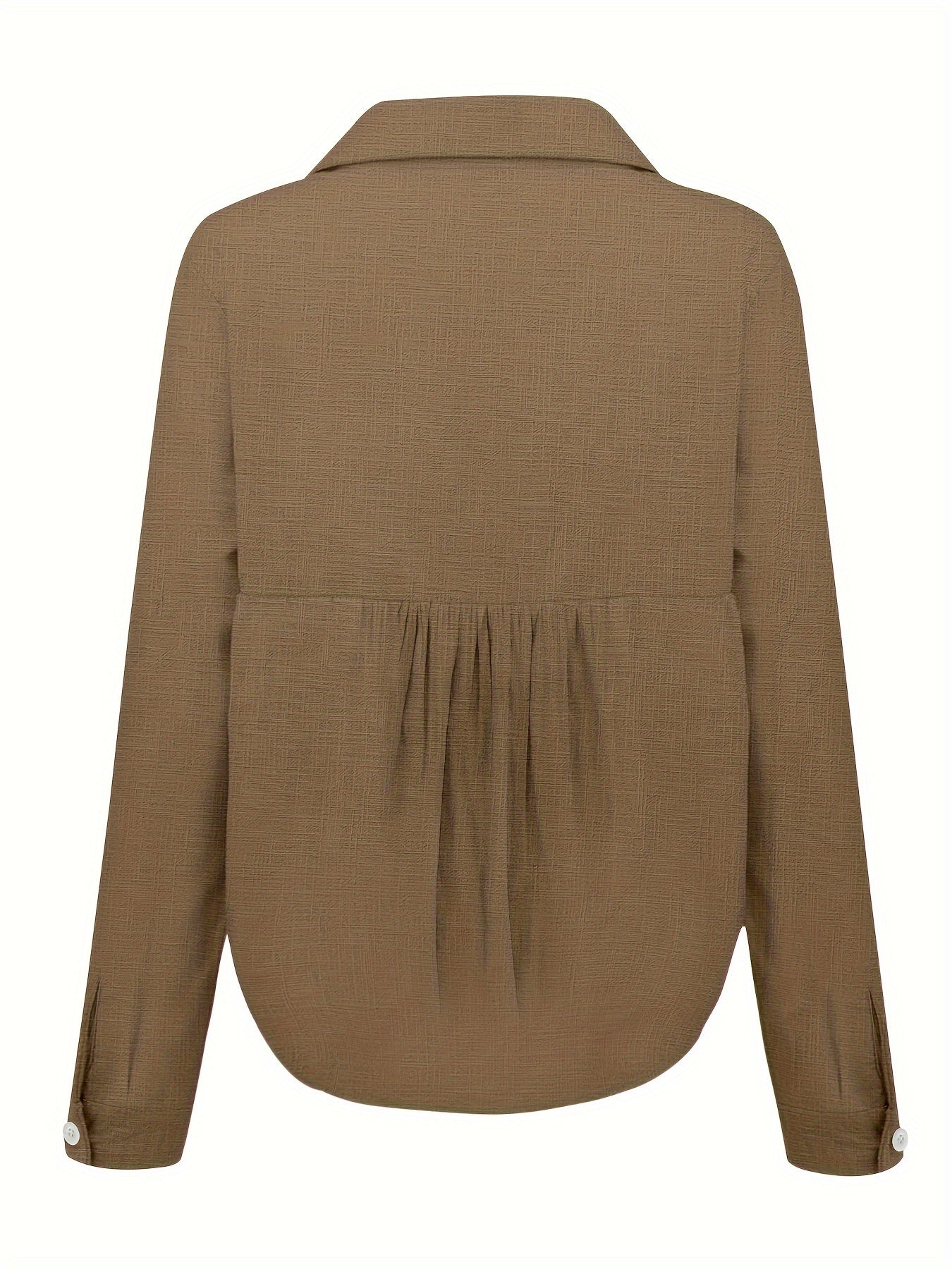 Leinen-Look Damen Bluse – Luftig, Elegant & Bequem für Alltag
