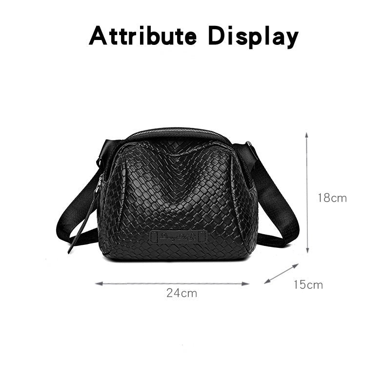 Bronelle – Geflochtene Crossbody-Tasche in Muschelform