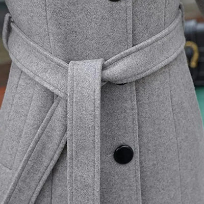 ABBY - Einreihiger Trenchcoat mit Taschen