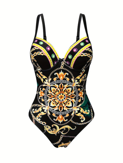 Damen Badeanzug Set: Modisch, Elegantes Design, Mehrfarbig, 2-teilig