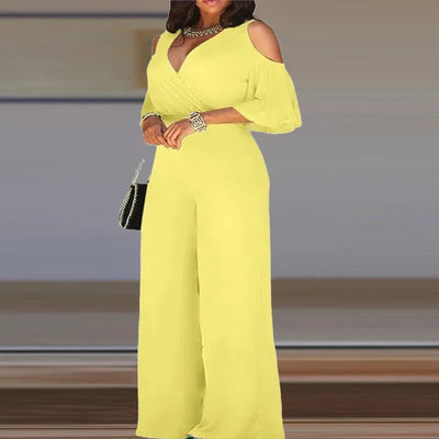 Hilda - Hohle Schulterpartie Jumpsuits