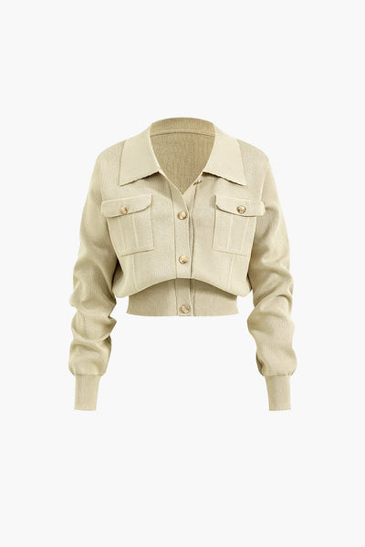 Aviana | Strick-Set mit Blazer und Rock