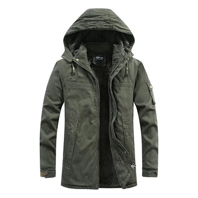 AMIEL - Mittellange Jacke mit Fellfutter 2024
