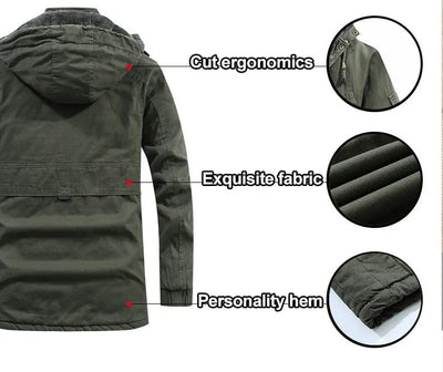 AMIEL - Mittellange Jacke mit Fellfutter 2024