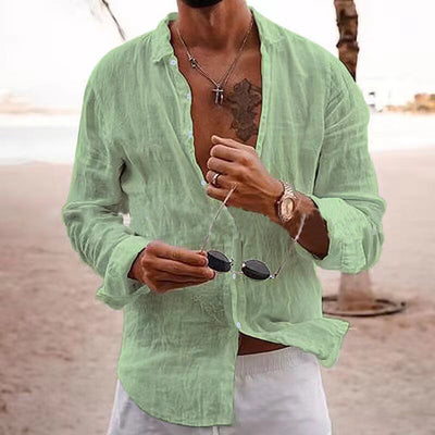 Atmungsaktives Baumwollhemd für Männer für den Sommer - Faustus