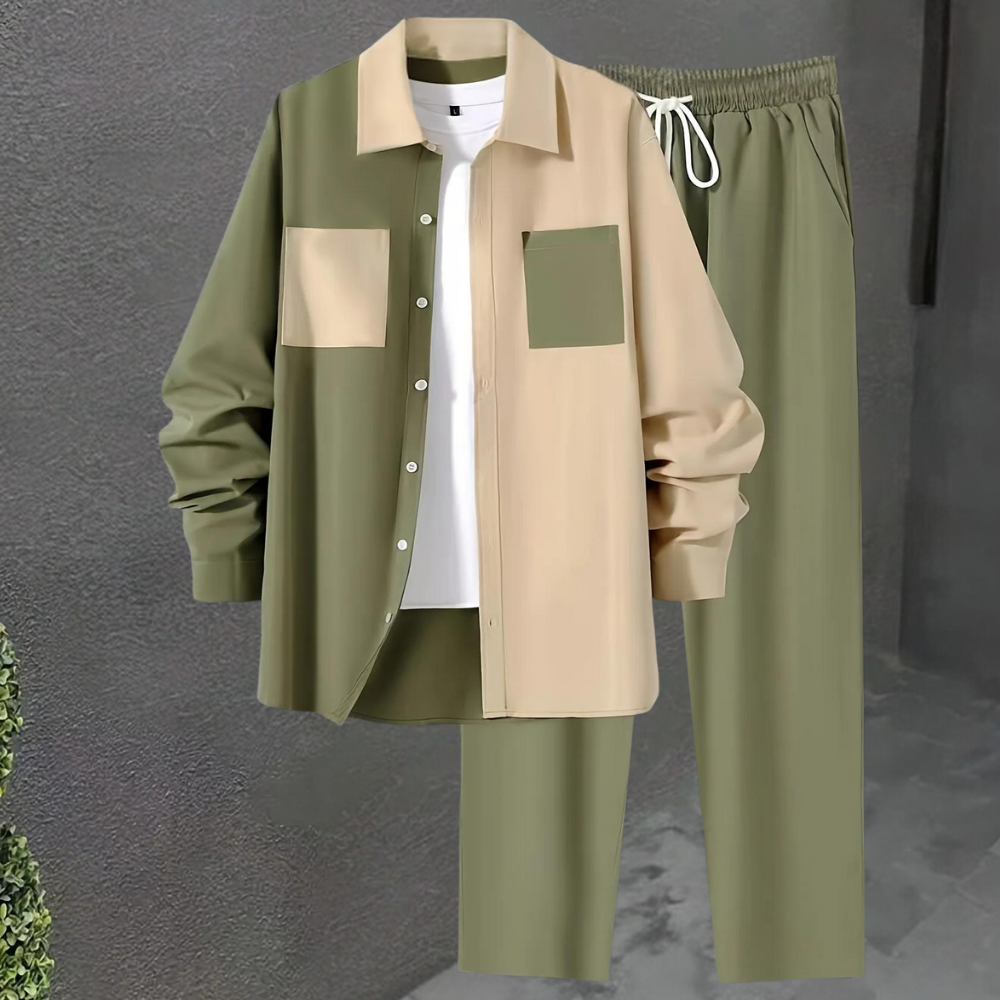 Atmungsaktives Hemd- und Hosenset für Männer - Antonin