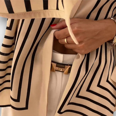 Maelis – Fließende Hemdbluse mit Vintage-Streifen